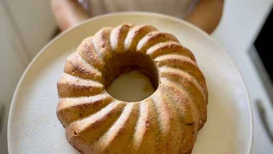 Rezept für einen Bananenkuchen mit Baobab-Pulver
