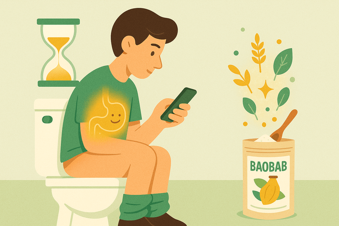Handy weg, Baobab her: So gibst du Hämorrhoiden keine Chance!
