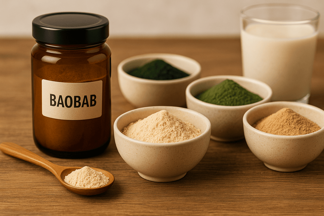 Baobab vs. andere Superfoods: Vergleich mit Spirulina, Moringa & Maca